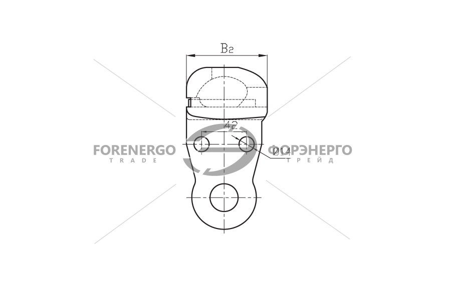 Ушко двухлапчатое У2-16-20 